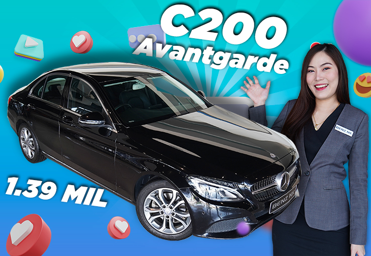 C200 Avantgarde วิ่งน้อย 57,xxx กม. เพียง 1.39 ล้าน #ซื้อความปลอดภัยที่เหนือกว่า C200 Avantgarde วิ่งน้อย 57,xxx กม. เพียง 1.39 ล้าน #ซื้อความปลอดภัยที่เหนือกว่า
