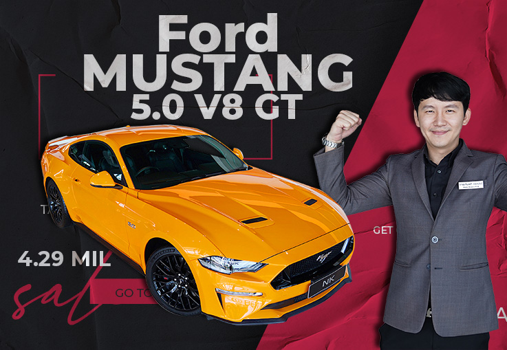 Ford Mustang 5.0 V8 GT Coupe #449แรงม้า วิ่งน้อยสุดๆ 5,822 กม. Warranty ถึงเมย. 2025