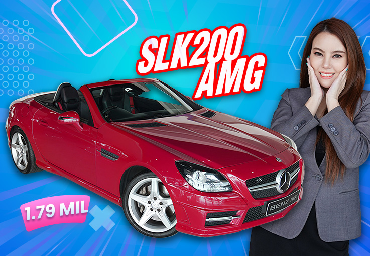 SLK200 AMG #สีแดงสุดจี๊ด วิ่งน้อย 32,xxx กม. เพียง 1.79 ล้าน #สวยเนี๊ยบสุดๆ